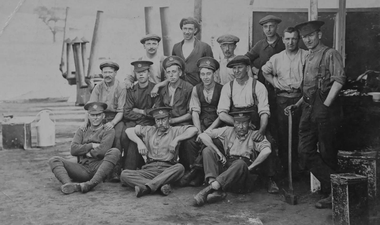 Some sort of group photo, from A Visit to Winterton-on-Sea, Norfolk - 6th April 2026