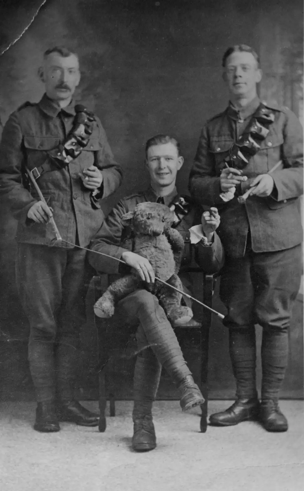 Soldiers with Puttees and a teddy bear, from A Visit to Winterton-on-Sea, Norfolk - 6th April 2026