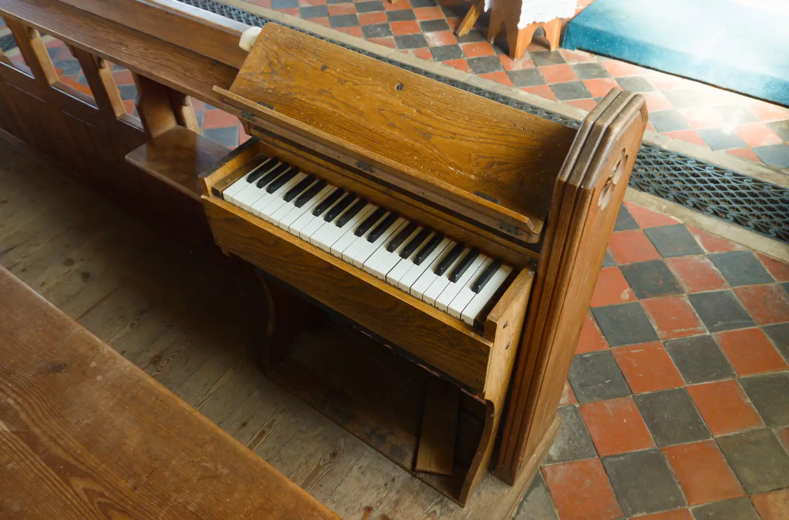 The world's tiniest church organ, from A Visit to Winterton-on-Sea, Norfolk - 6th April 2026