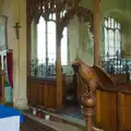A wooden lecturn in Winterton's church , A Visit to Winterton-on-Sea, Norfolk - 6th April 2026