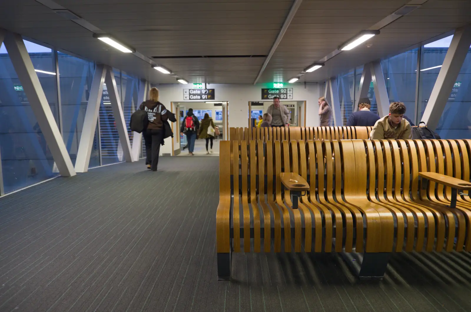 Stansted's secret seating area has been moved, from Hauling Boats to Croatia: Palma, Mallorca to Toulon, France - 9th April 2026