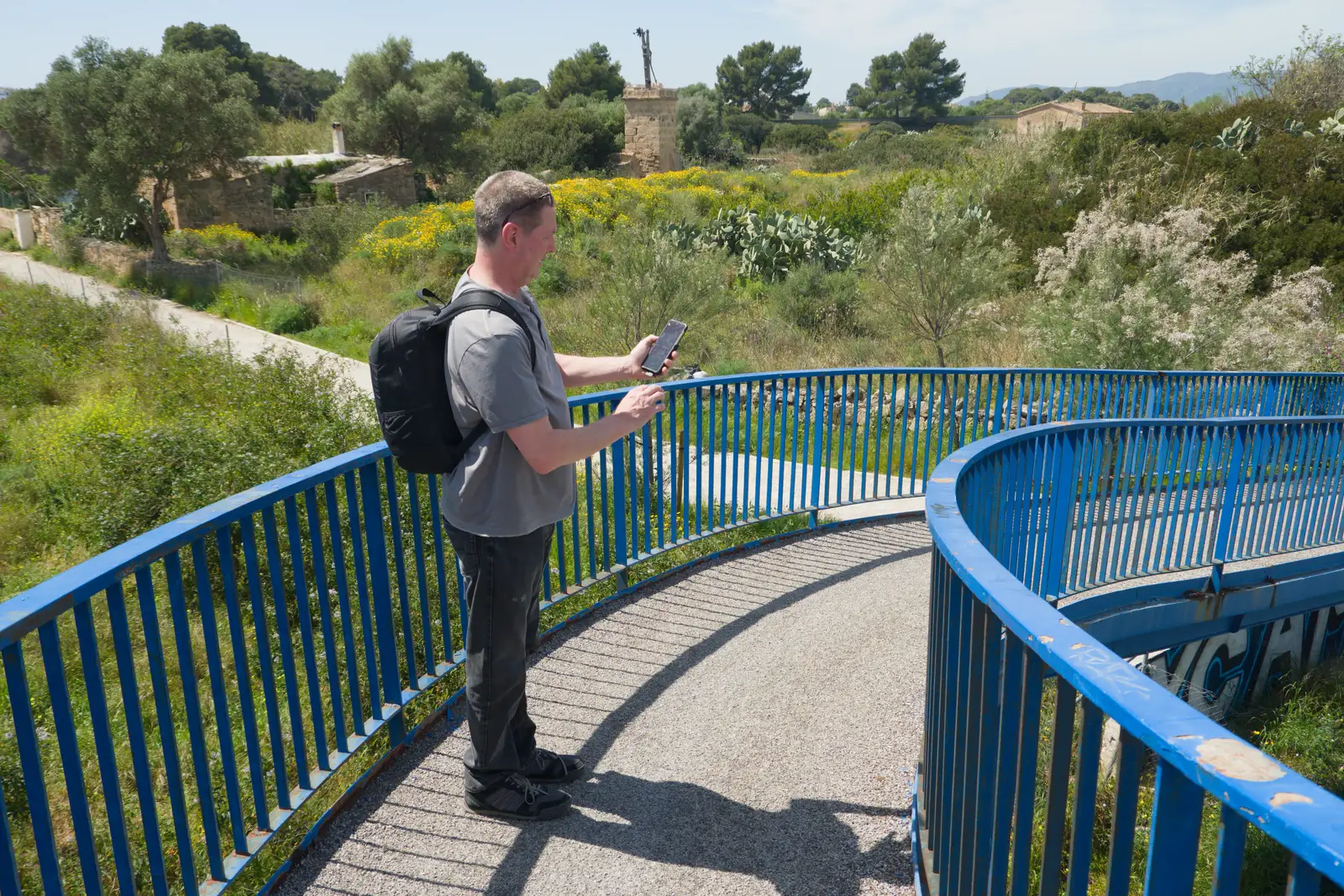 Sean checks where we're going, from Hauling Boats to Croatia: Palma, Mallorca to Toulon, France - 9th April 2026