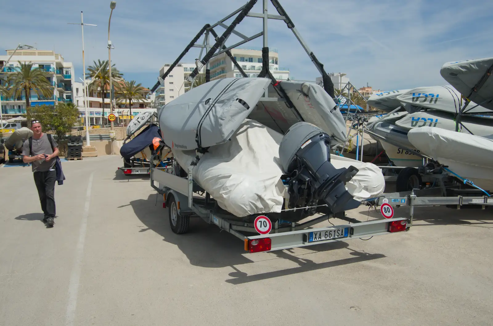 Sean roams around looking for boats, from Hauling Boats to Croatia: Palma, Mallorca to Toulon, France - 9th April 2026