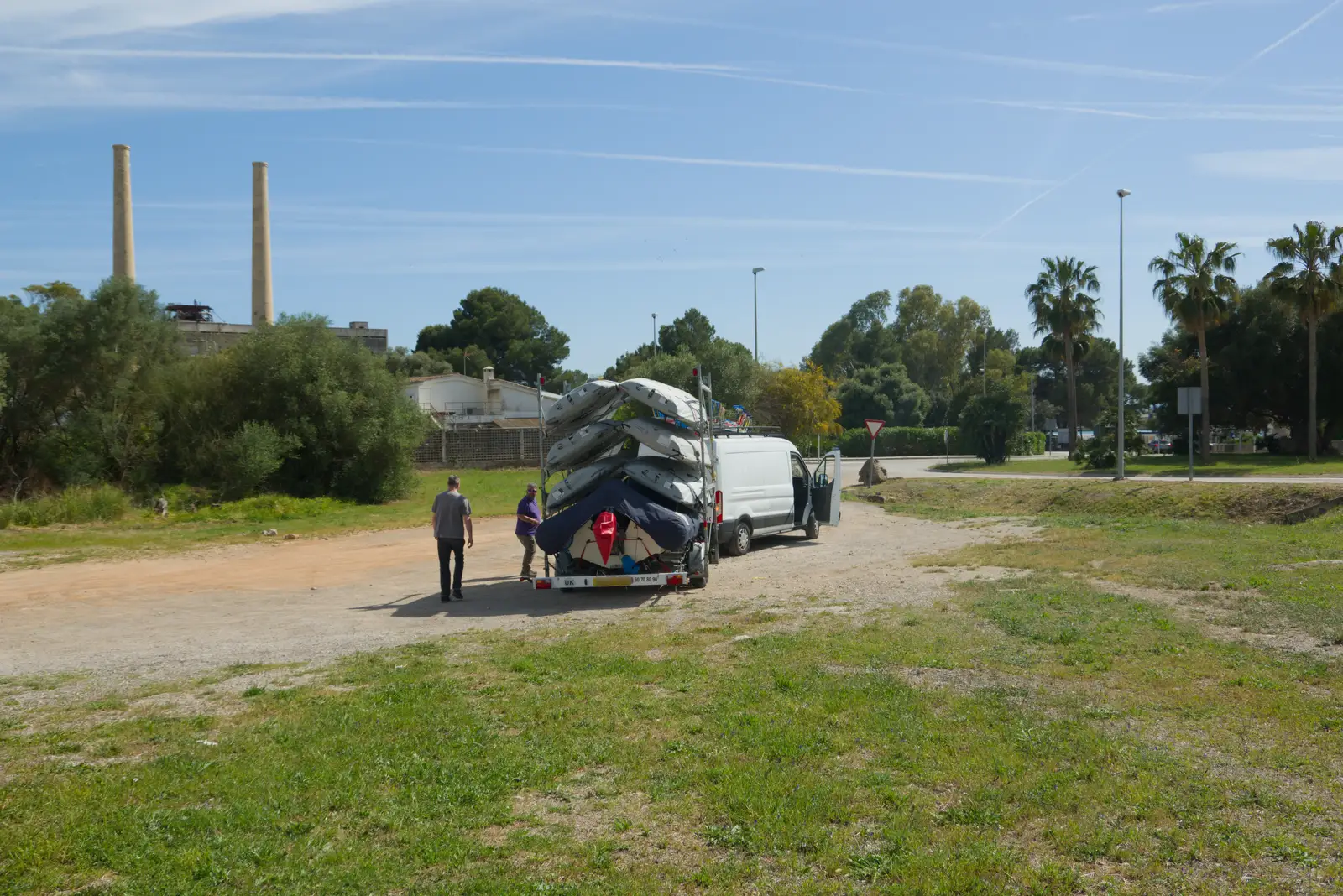 The other van is ready to drive off, from Hauling Boats to Croatia: Palma, Mallorca to Toulon, France - 9th April 2026