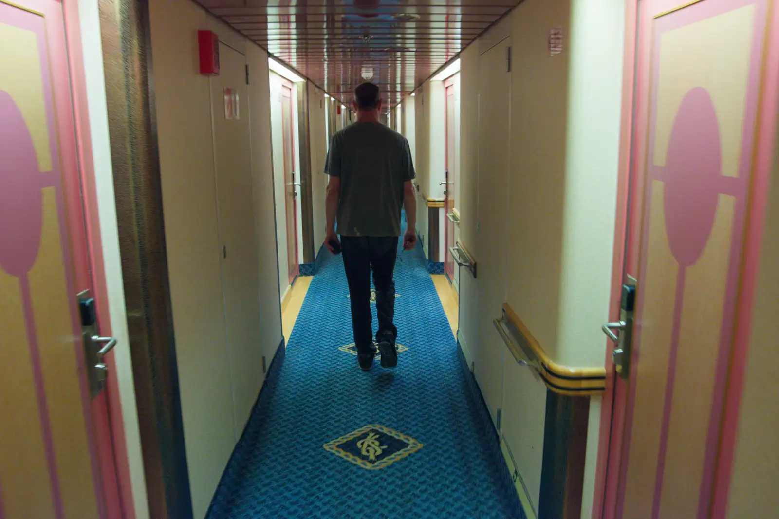 Wandering the endless corridors on the ferry, from Hauling Boats to Croatia: Palma, Mallorca to Toulon, France - 9th April 2026