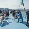 It's party time on the back of the ferry, Hauling Boats to Croatia: Palma, Mallorca to Toulon, France - 9th April 2026