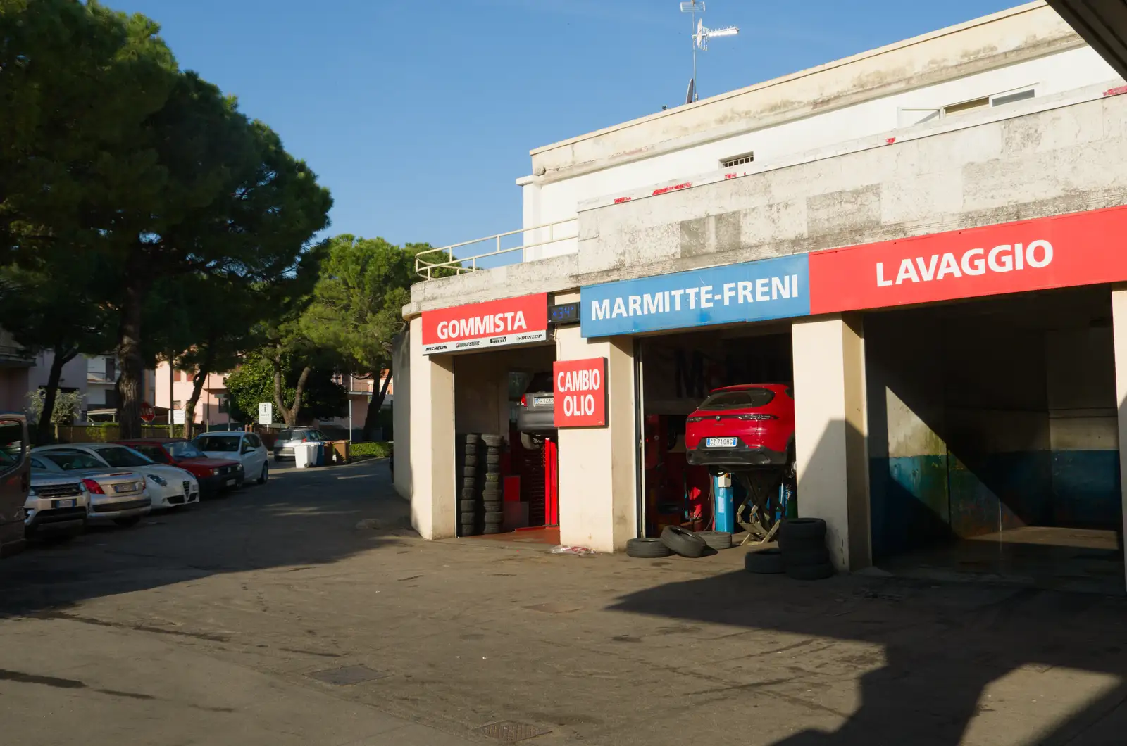 An old-school garage in Desenzano, from Hauling Boats to Croatia: Toulon to Desenzano, Lake Garda, Italy - 11th April 2026