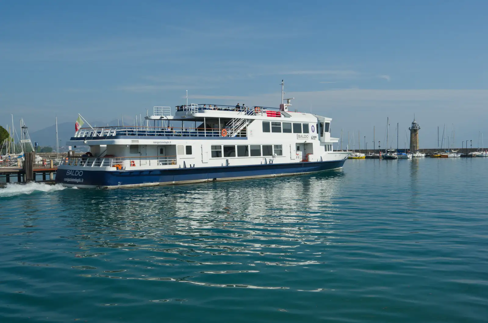 A Lake Garda ferry, from Hauling Boats to Croatia: Toulon to Desenzano, Lake Garda, Italy - 11th April 2026