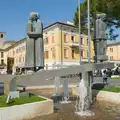 A statue commemorating the anti-fascist movement, Hauling Boats to Croatia: Toulon to Desenzano, Lake Garda, Italy - 11th April 2026