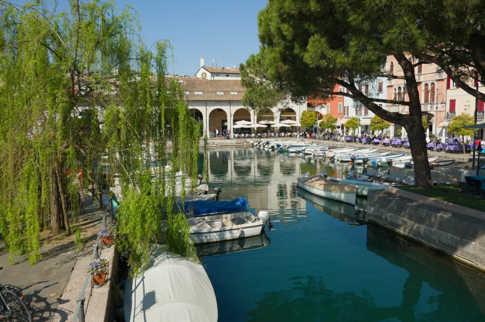 Willow trees over Porto Vecchio, from Hauling Boats to Croatia: Toulon to Desenzano, Lake Garda, Italy - 11th April 2026