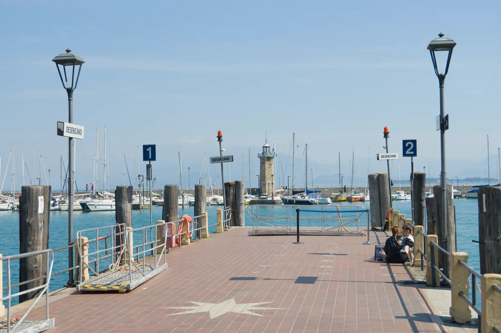 On the ferry pier, from Hauling Boats to Croatia: Toulon to Desenzano, Lake Garda, Italy - 11th April 2026