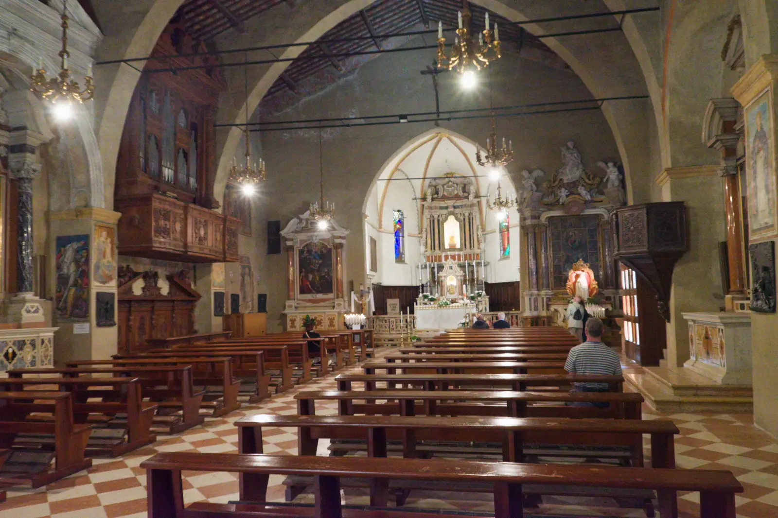 In a Sirmione church, from Hauling Boats to Croatia: Toulon to Desenzano, Lake Garda, Italy - 11th April 2026