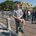 Sean perches on a post, Hauling Boats to Croatia: Toulon to Desenzano, Lake Garda, Italy - 11th April 2026