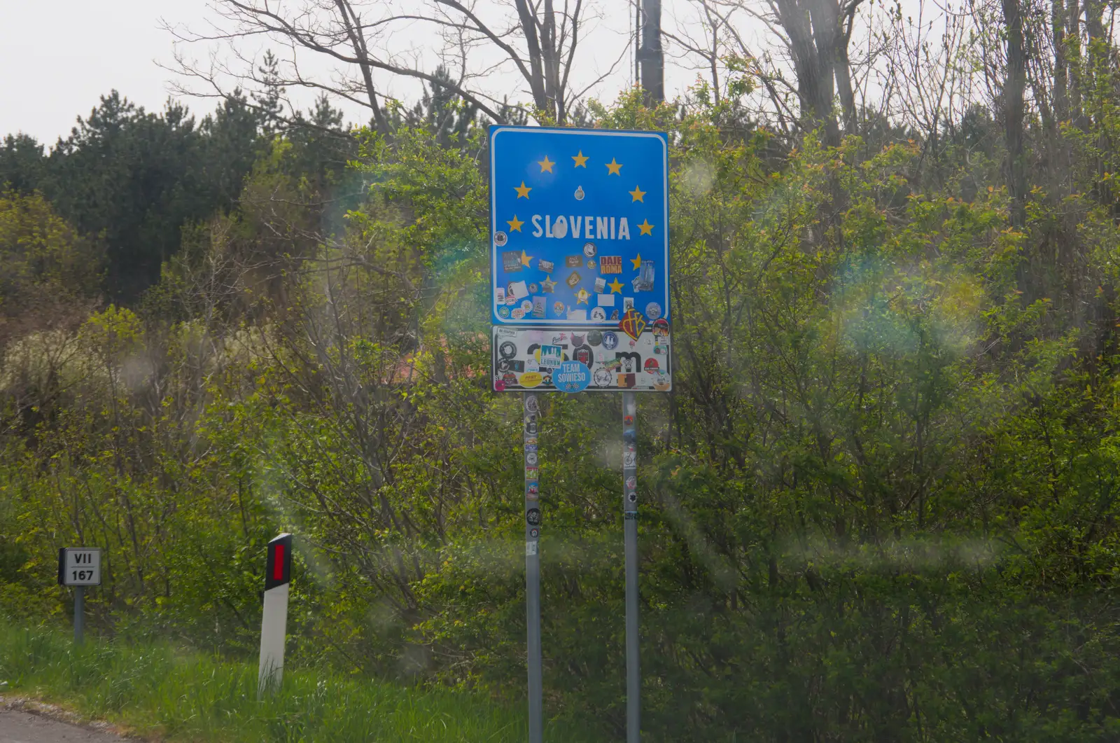 We cross the border into Slovenia, from Hauling Boats to Croatia: Desenzano to Split, Croatia - 13th April 2026