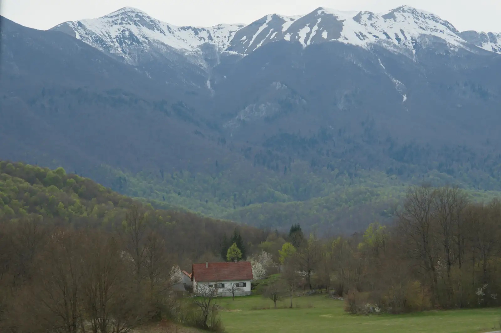 A small house with a great mountain view, from Hauling Boats to Croatia: Desenzano to Split, Croatia - 13th April 2026