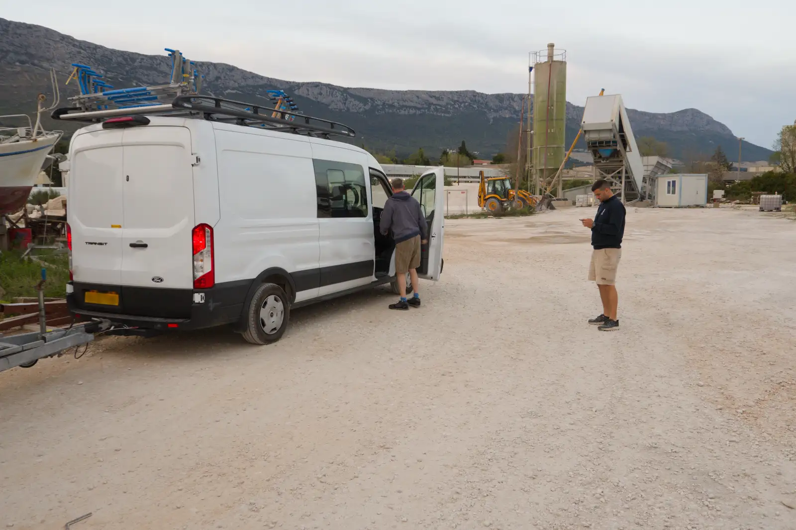 We drop the van and boats off in a cement works, from Hauling Boats to Croatia: Desenzano to Split, Croatia - 13th April 2026
