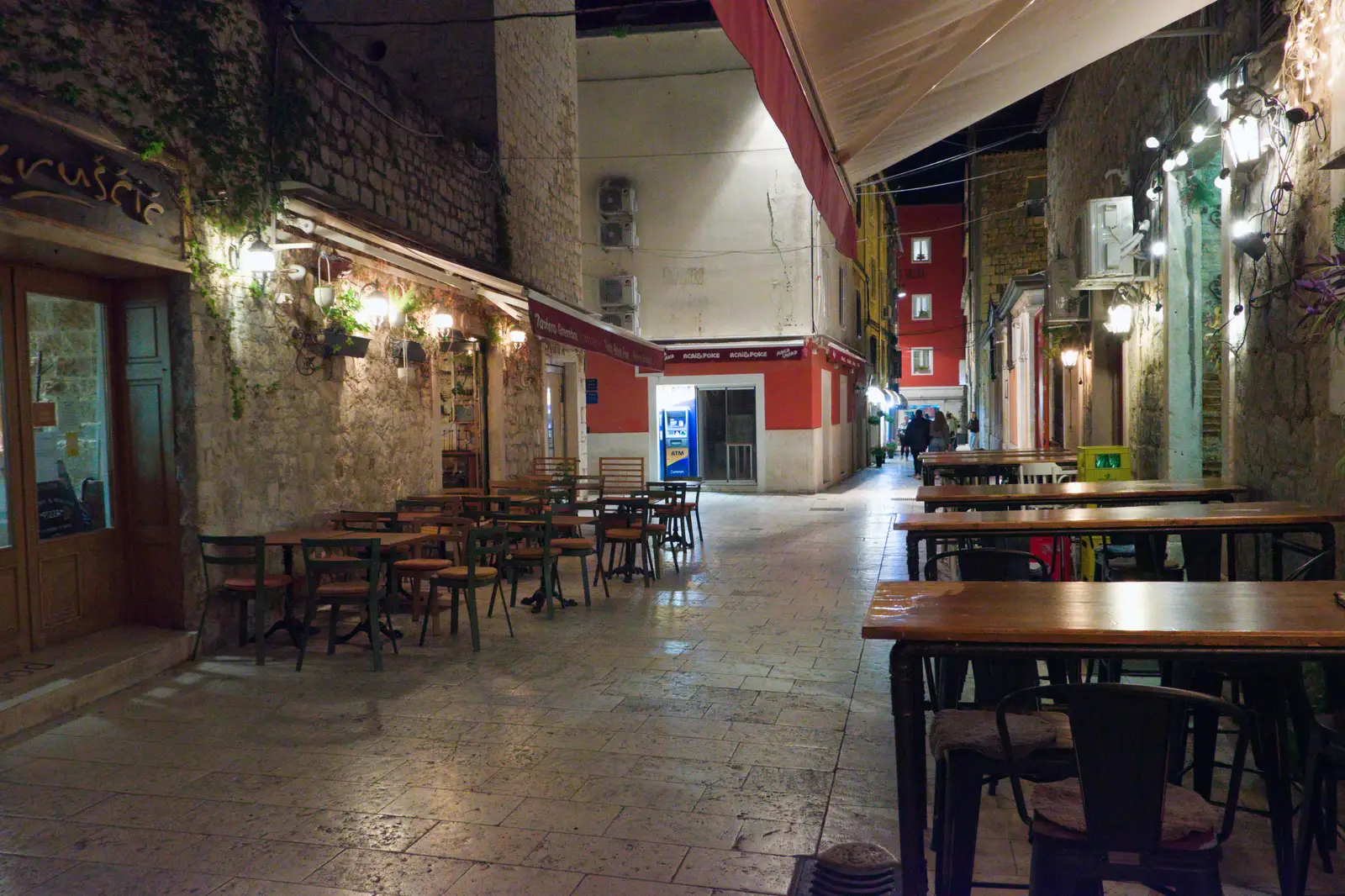 A view of Ulica Obrov past the Corto Maltese, from Hauling Boats to Croatia: Desenzano to Split, Croatia - 13th April 2026