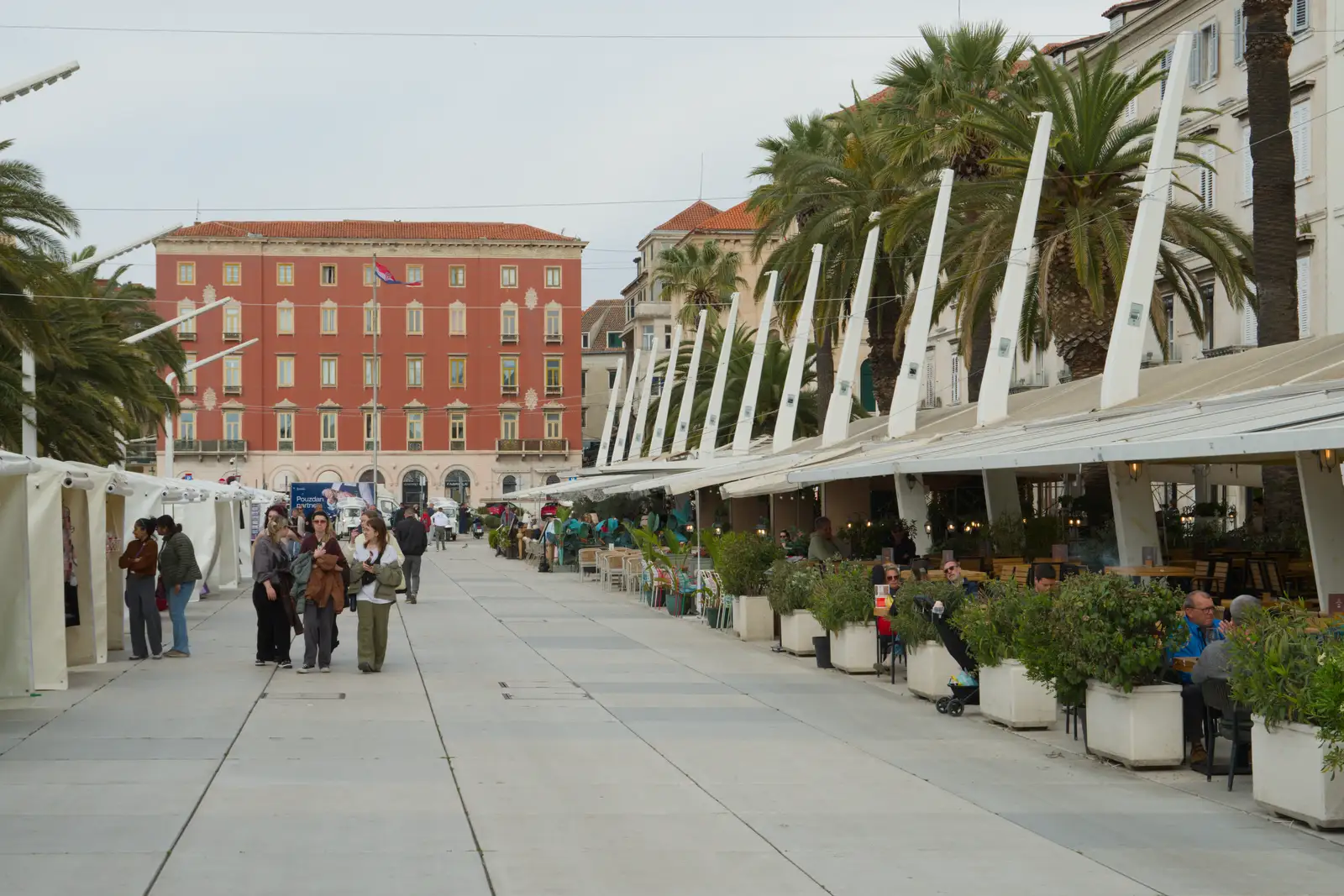 Fancy cafés on Riva Promenade, from Hauling Boats to Croatia: Desenzano to Split, Croatia - 13th April 2026