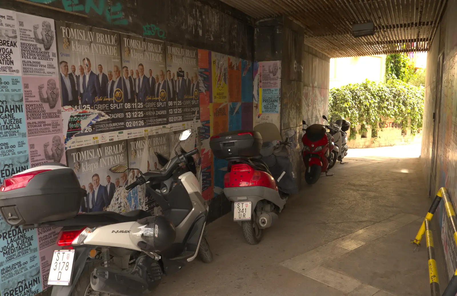 Posters and mopeds, from Hauling Boats to Croatia: Desenzano to Split, Croatia - 13th April 2026