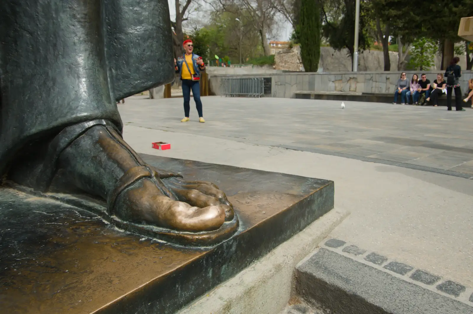Gregory of Nin has a very shiny toe, from Hauling Boats to Croatia: Desenzano to Split, Croatia - 13th April 2026
