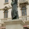 A statue of Marco Marulić in Trg Braće Radić, Hauling Boats to Croatia: Desenzano to Split, Croatia - 13th April 2026