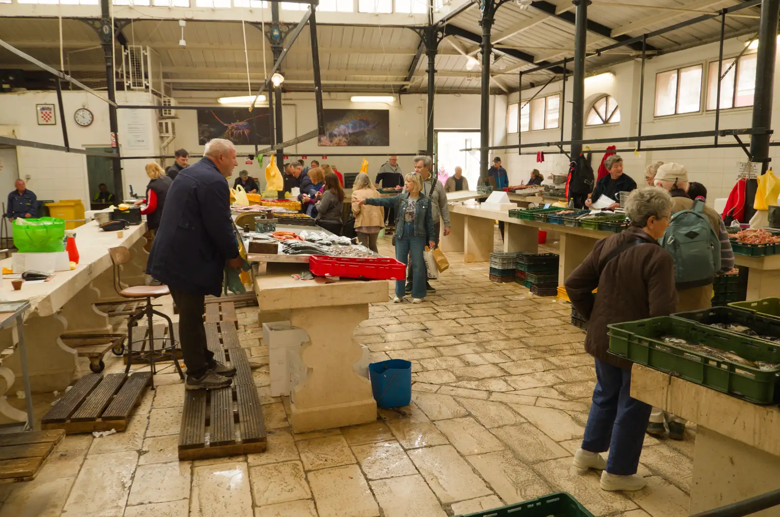 The fish market, or Ribarnica, on Marmountova Street, from Hauling Boats to Croatia: Desenzano to Split, Croatia - 13th April 2026