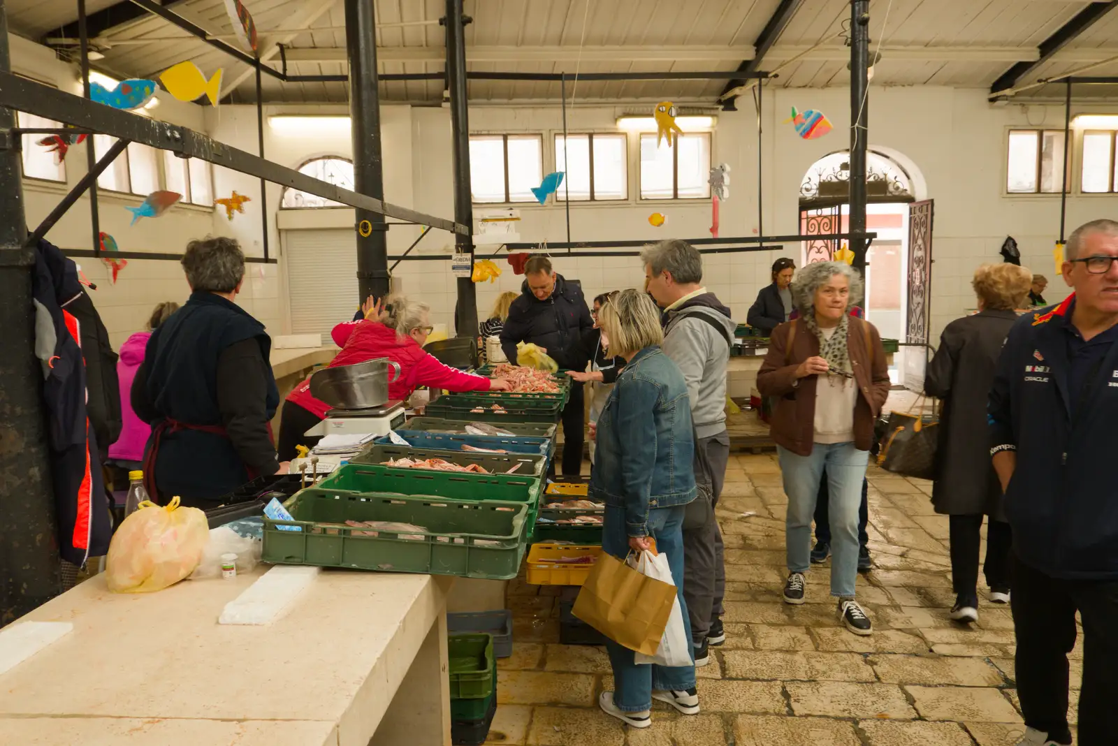 In Split's famous fish market, from Hauling Boats to Croatia: Desenzano to Split, Croatia - 13th April 2026