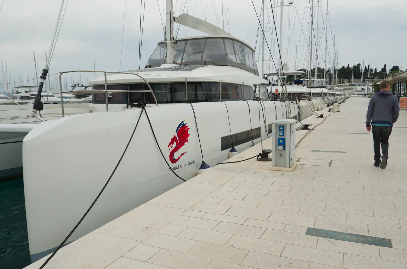 We wander down to the marina at Uvala Matejuška, from Hauling Boats to Croatia: Desenzano to Split, Croatia - 13th April 2026
