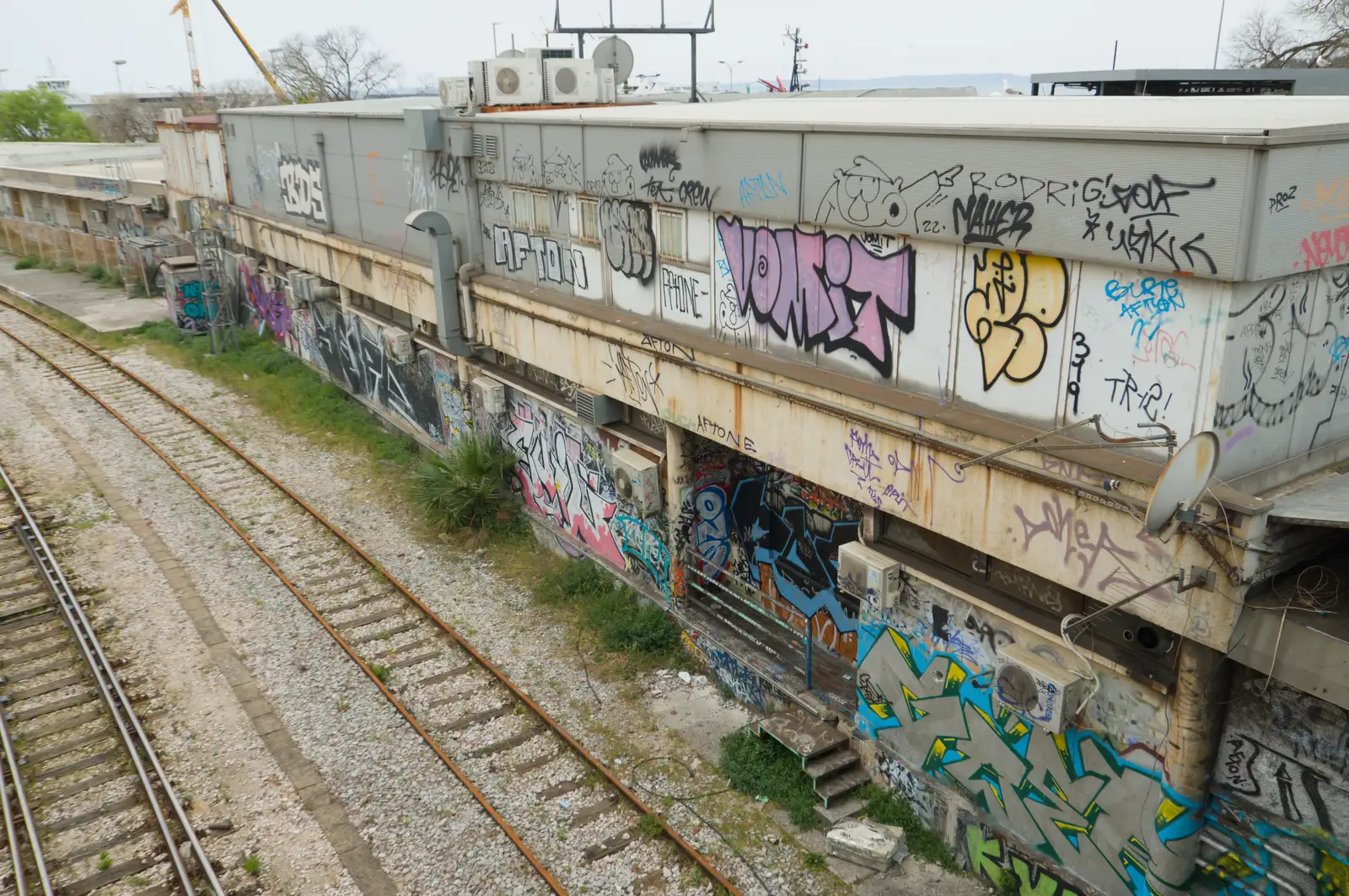 Railway dereliction, from Hauling Boats to Croatia: Desenzano to Split, Croatia - 13th April 2026
