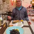 Squid-ink pasta and fried seafood arrives, Hauling Boats to Croatia: Desenzano to Split, Croatia - 13th April 2026