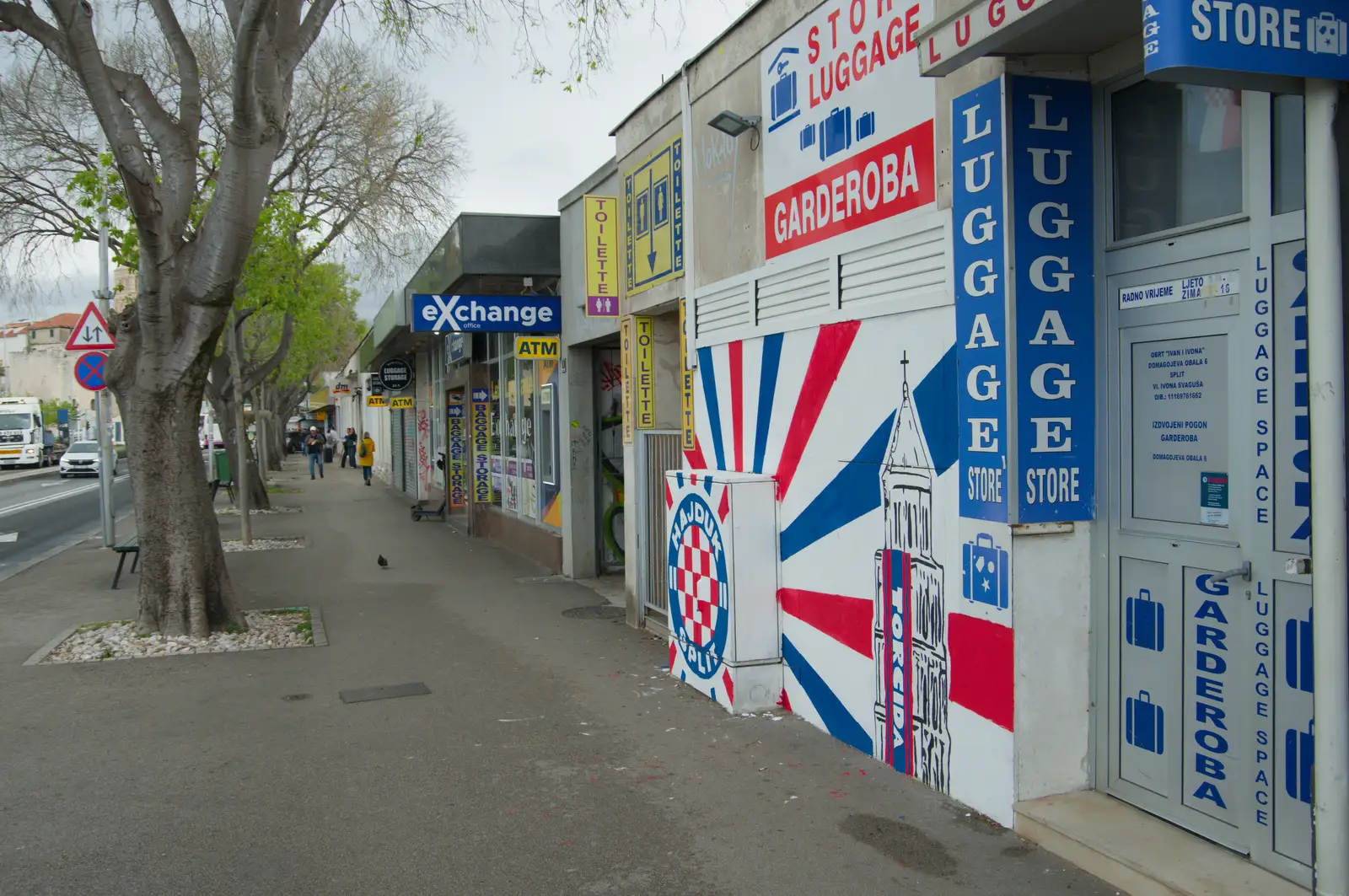 Croatian-themed graffiti near the train station, from Hauling Boats to Croatia: The Journey Home - 15th April 2026