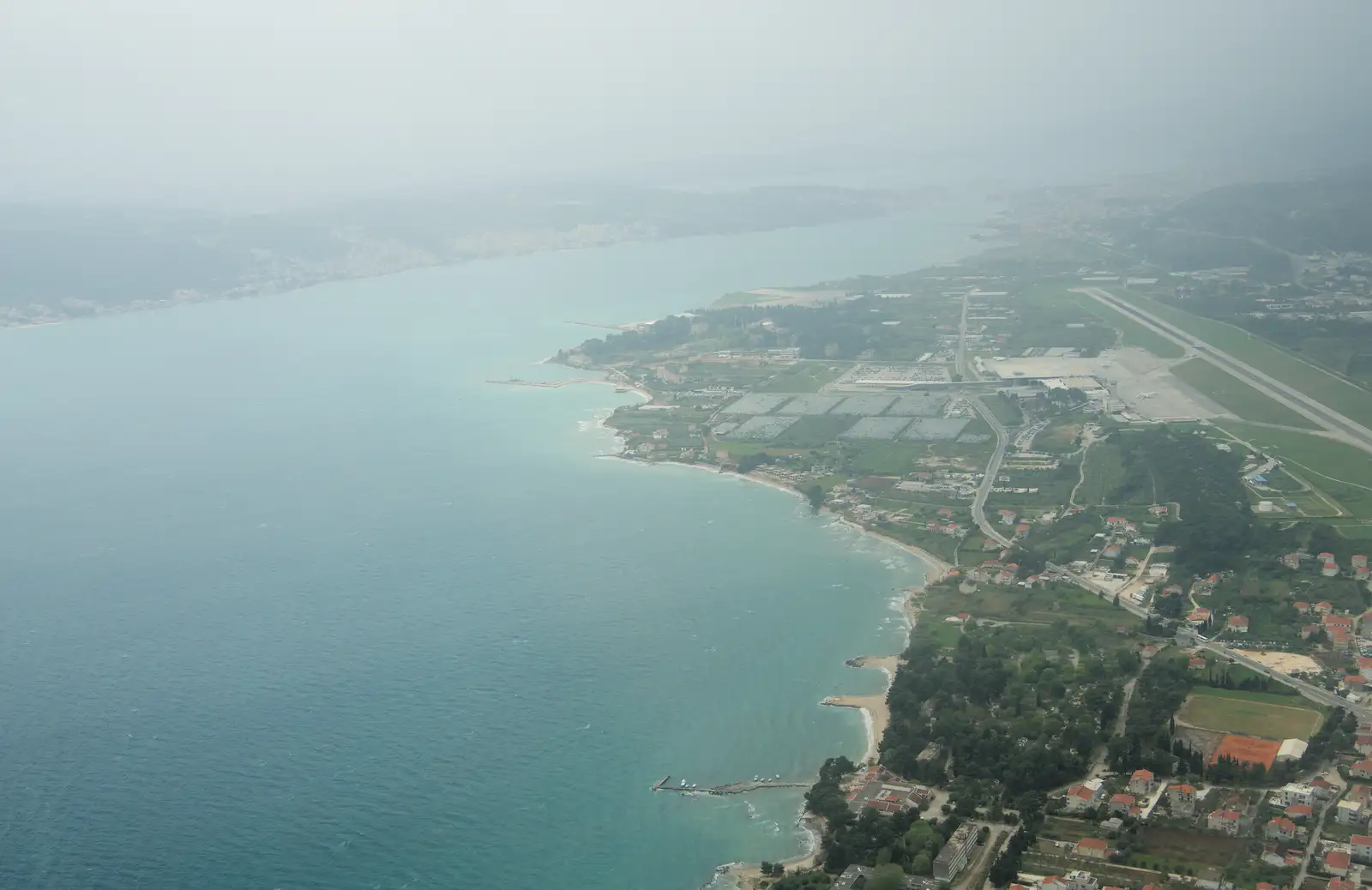 A rear view of Split's airport, from Hauling Boats to Croatia: The Journey Home - 15th April 2026