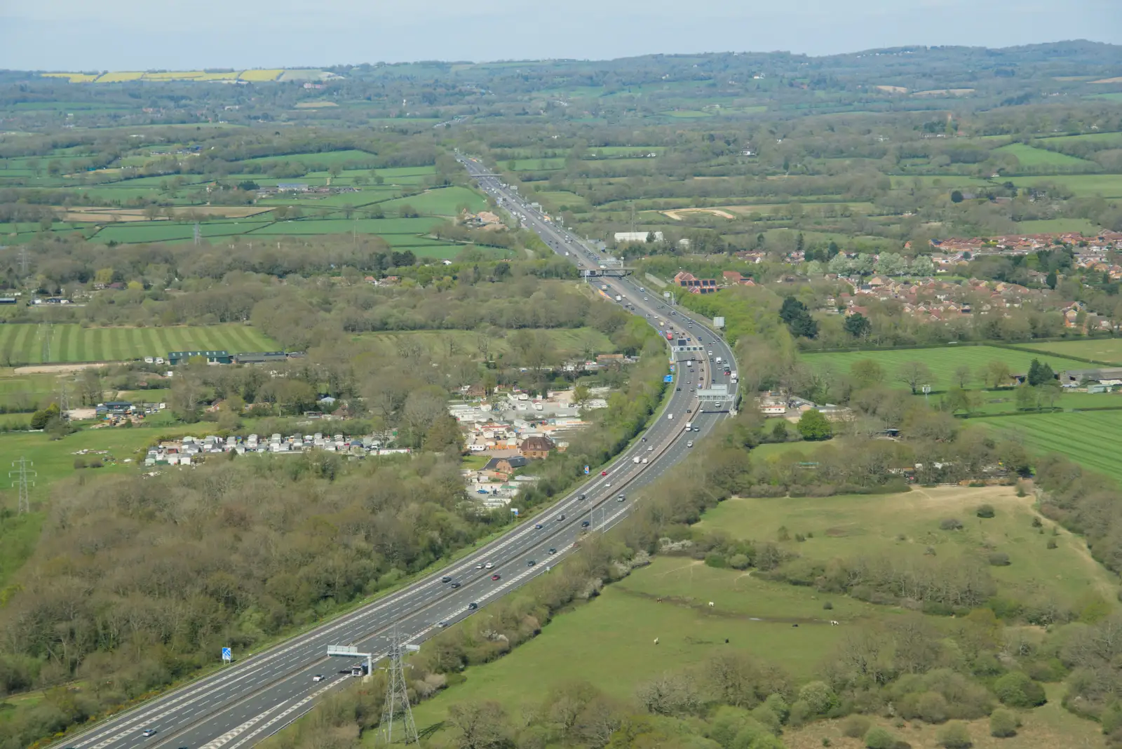 We pass over the M23, from Hauling Boats to Croatia: The Journey Home - 15th April 2026
