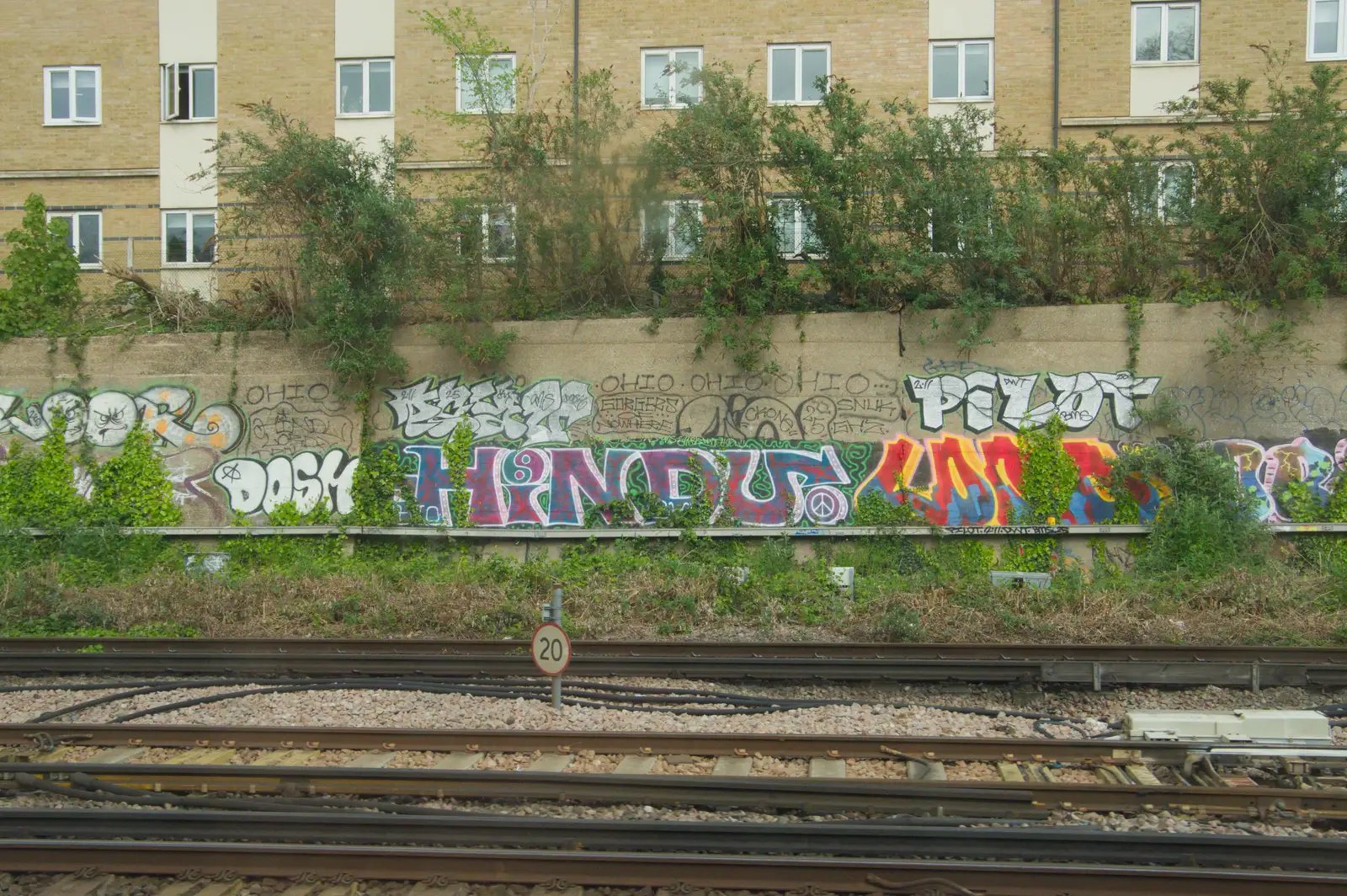 A Hindu tag on a wall, from Hauling Boats to Croatia: The Journey Home - 15th April 2026