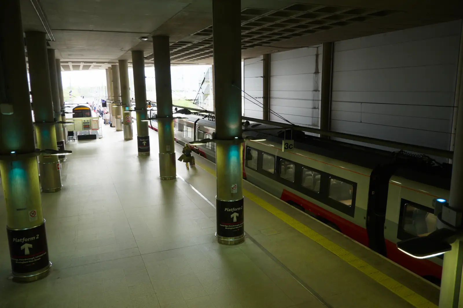 Stansted's underground railway station, from Hauling Boats to Croatia: The Journey Home - 15th April 2026