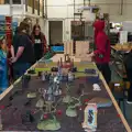 A double-sized table is ready for the game, Diss Games and the Palgrave Players Band, Norfolk - 26th April 2026