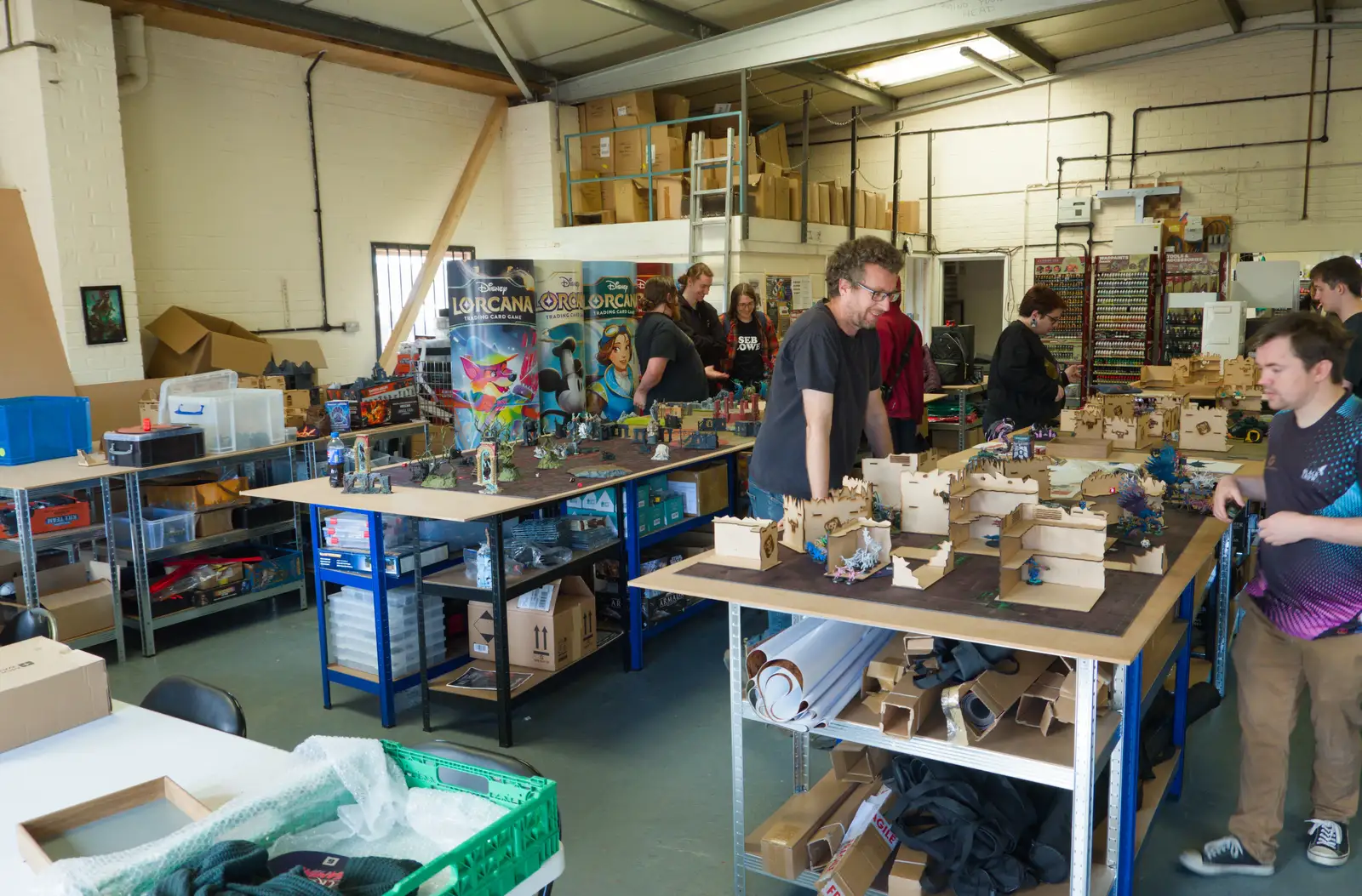 It's busy in Diss Games for its anniversary, from Diss Games and the Palgrave Players Band, Norfolk - 26th April 2026