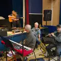 Fred's on flute as George looks over, Diss Games and the Palgrave Players Band, Norfolk - 26th April 2026