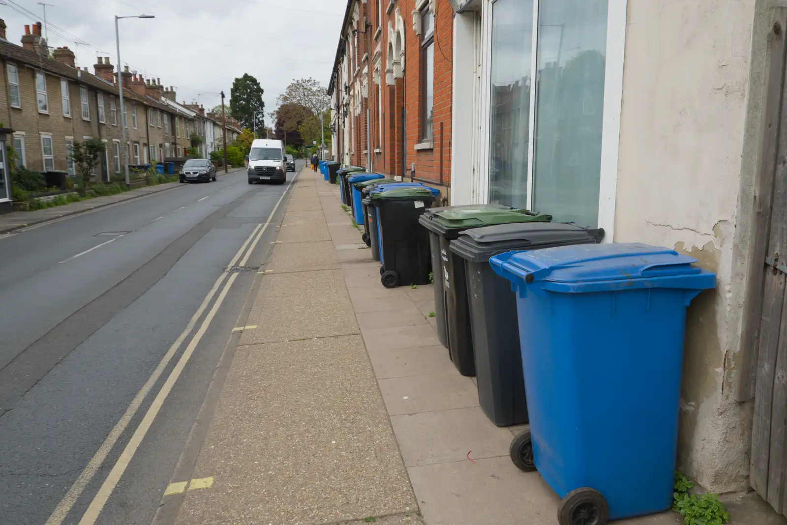 More Ipswich bin chaos, from A Long Walk Through Ipswich, Suffolk - 1st May 2026
