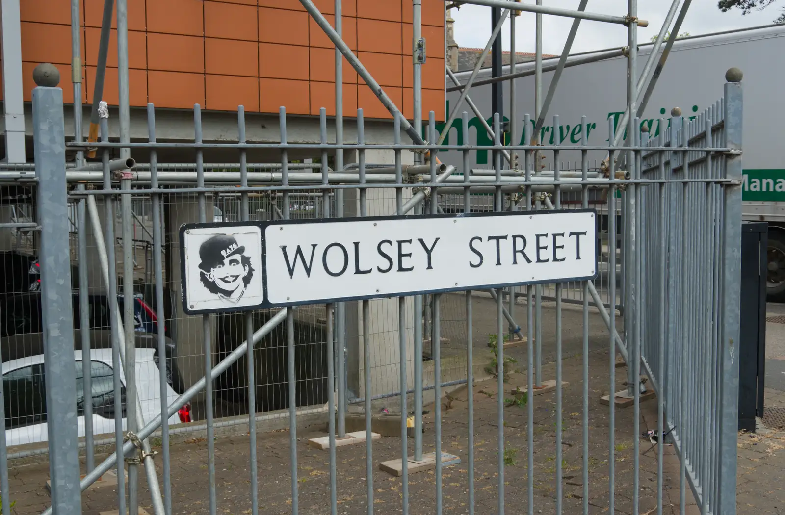 Strange art on Wolsey Street, from A Long Walk Through Ipswich, Suffolk - 1st May 2026