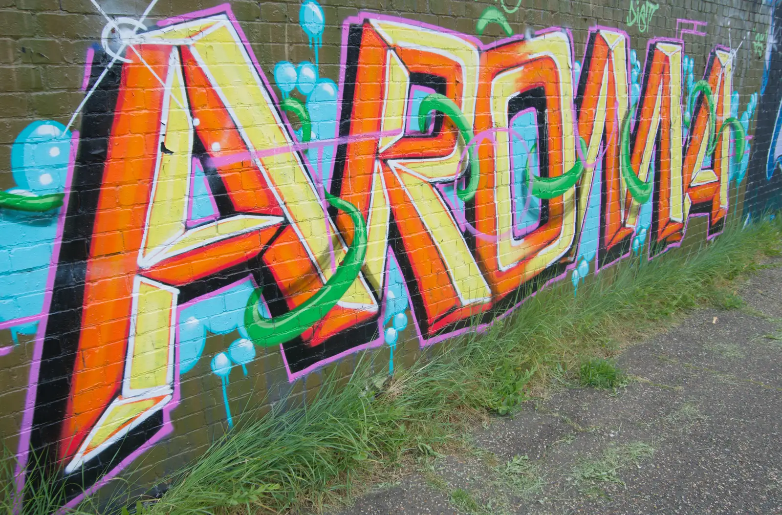 A bright orange tag, from A Long Walk Through Ipswich, Suffolk - 1st May 2026
