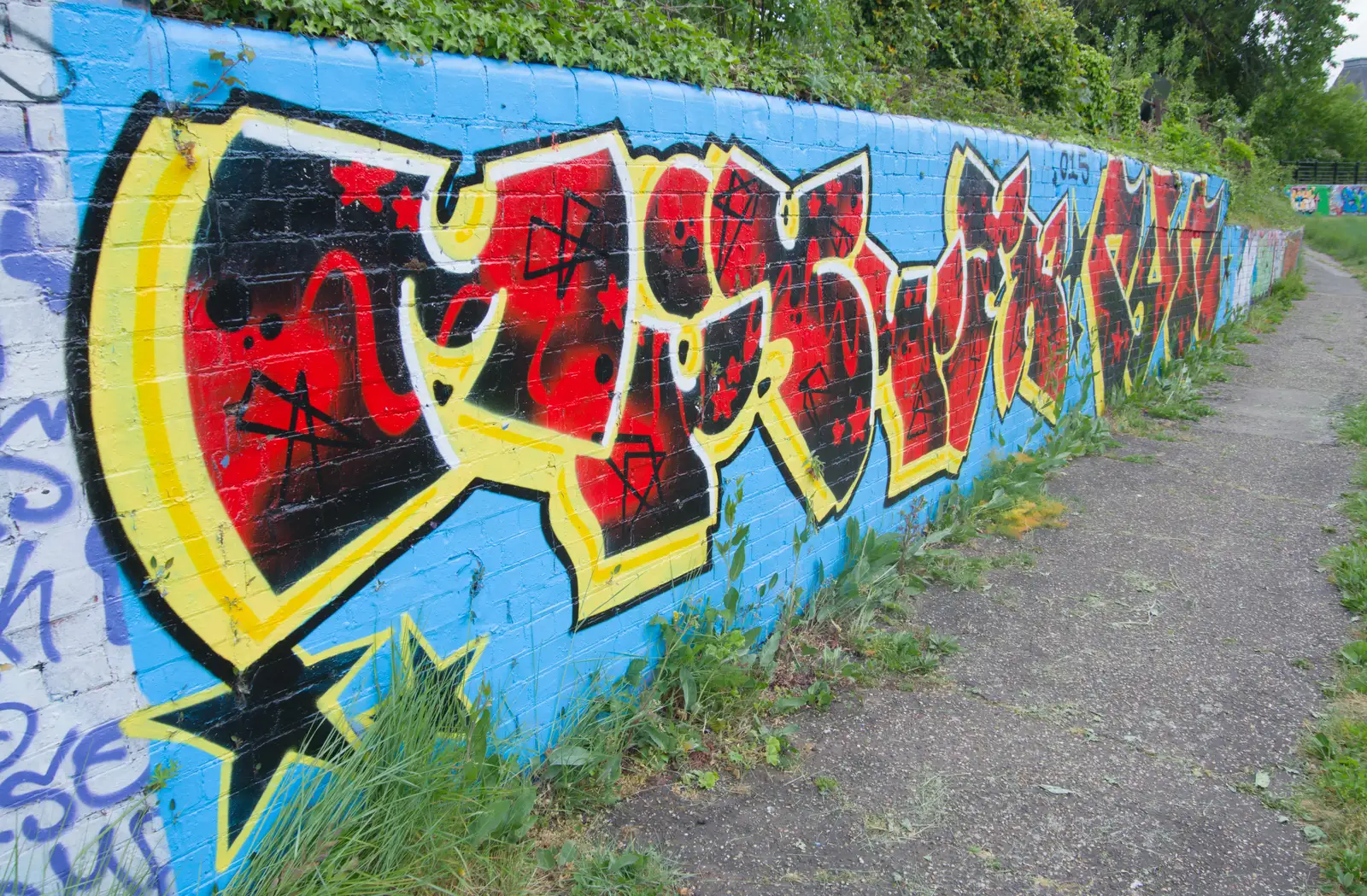 More wall art, from A Long Walk Through Ipswich, Suffolk - 1st May 2026