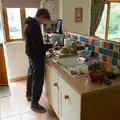 Fred constructs some sort of snack item, Lunch in South Molton and Sean's "Stag Night", King's Nympton, Devon - 2nd May 2026
