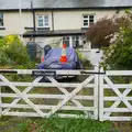 There's a cone on a covered car at Mole Cottage, Lunch in South Molton and Sean's "Stag Night", King's Nympton, Devon - 2nd May 2026