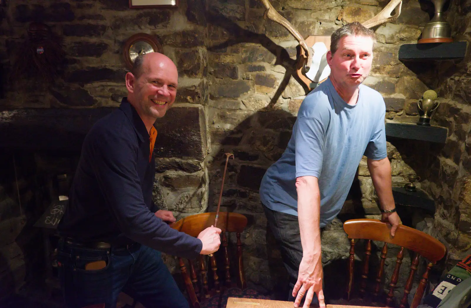Sean gets an arse-whipping from Phil's riding crop, from Lunch in South Molton and Sean's "Stag Night", King's Nympton, Devon - 2nd May 2026