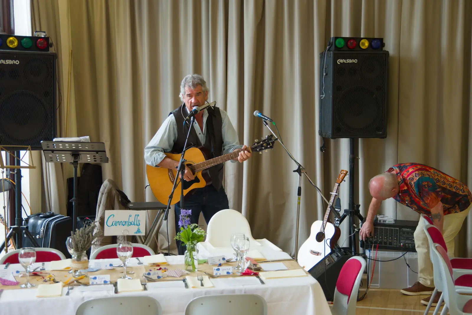 There's a bit of a sound check, from Hannah and Sean's Wedding, King's Nympton, Devon - 3rd May 2026