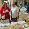 Hanging around the Piers table, Hannah and Sean's Wedding, King's Nympton, Devon - 3rd May 2026