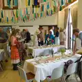 Pre-wedding mingling in the Parish Hall, Hannah and Sean's Wedding, King's Nympton, Devon - 3rd May 2026