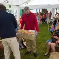 Petal confetti cones are handed out, Hannah and Sean's Wedding, King's Nympton, Devon - 3rd May 2026