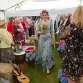The 'Maid of Devon' leads the procession, Hannah and Sean's Wedding, King's Nympton, Devon - 3rd May 2026